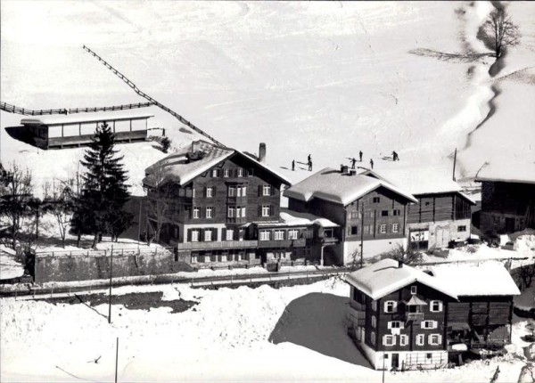 Kindererholungsheim der Stadt Zürich, St. Peter, Schanfigg, Flugaufnahme Vorderseite