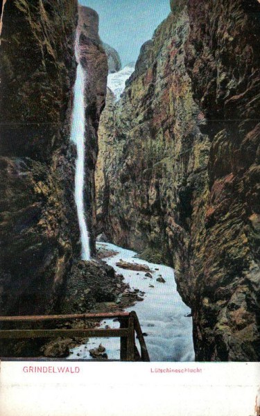 Grindelwald, Lütschineschlucht Vorderseite
