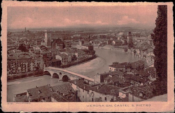 Verona dal Castel S. Pietro Vorderseite
