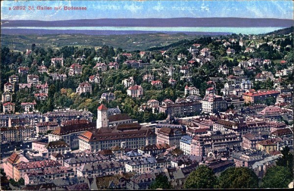St. Gallen mit Bodensee Vorderseite