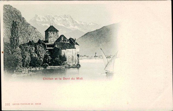 Chillon et la Dent du Midi Vorderseite