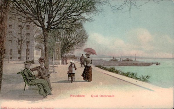 Neuchatel Quai Osterwald Vorderseite