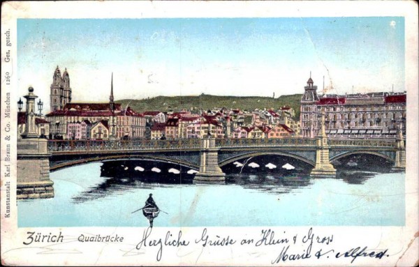 Zürich, Quaibrücke Vorderseite
