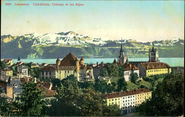 Lausanne, Cathédrale et les Alpes Vorderseite