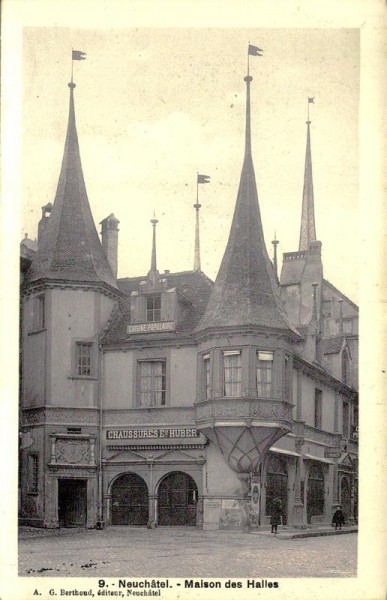 Maison des Halles, Neuchâtel Vorderseite