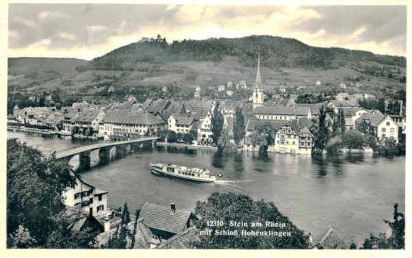 Stein am Rhein mit Schloss Hohenklingen Vorderseite