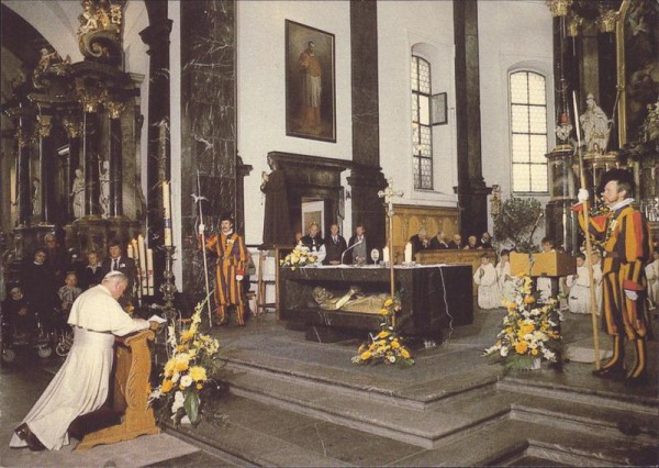 Papst Johannes Paul II bei Bruder Klaus, Sachseln, 1984 Vorderseite
