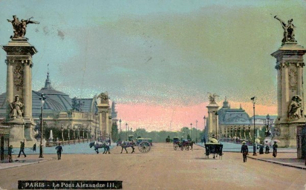 Le Pont Alexander III., Paris um ca. 1918 Vorderseite