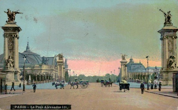 Le Pont Alexander III., Paris um ca. 1918 Vorderseite