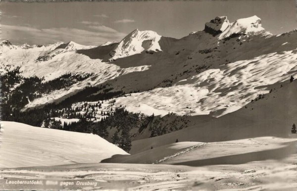 Lauchernstöckli. Blick gegen Drusberg. 1944 Vorderseite