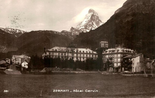 Zermatt, Hotel Cervin Vorderseite