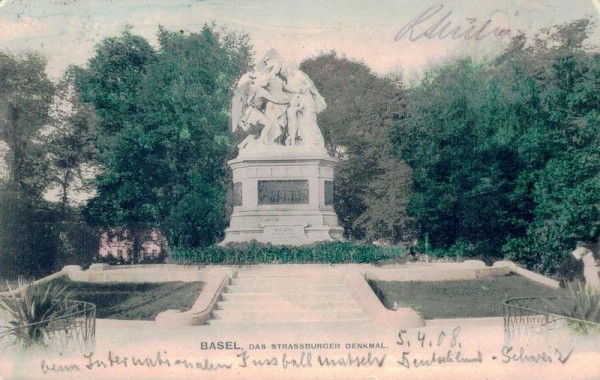 Basel. Das Strassburger Denkmal Vorderseite