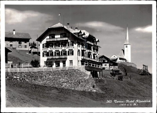 Tenna, Hotel Alpenblick Vorderseite