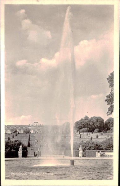 Sanssouci - Grosse Fontäne Vorderseite