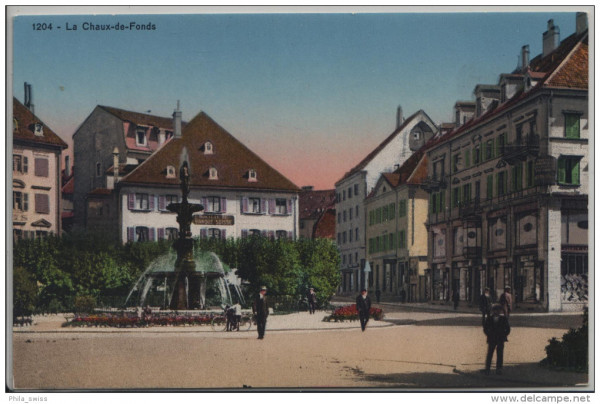 La Chaux de Fonds - Grande Fontaine - Societe Banque Suisse - 1204
