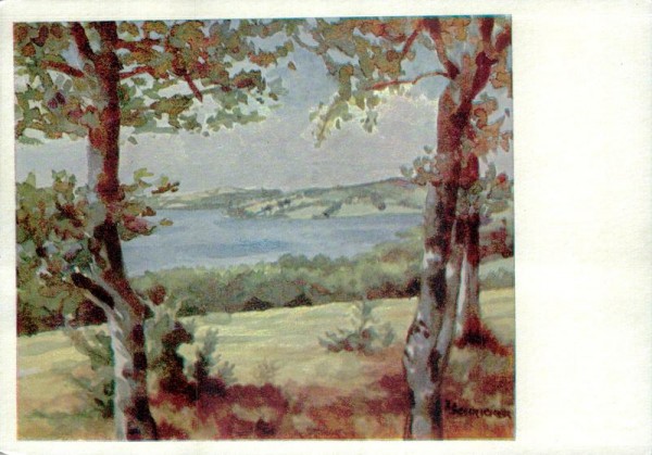 Irène Schricker, Ausblick auf den See Vorderseite