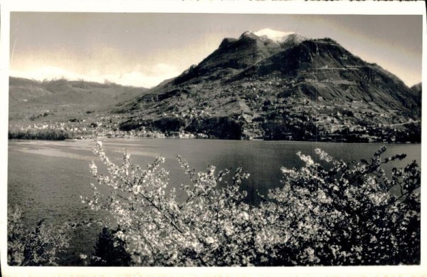 Lugano-Paradiso. Vista verso Cassarate, Castagnola, Mte. Brè e Boglia Vorderseite