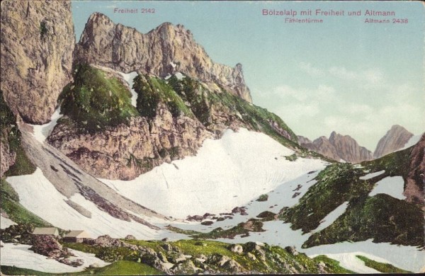 Bötzelalp mit Freiheit und Altmann