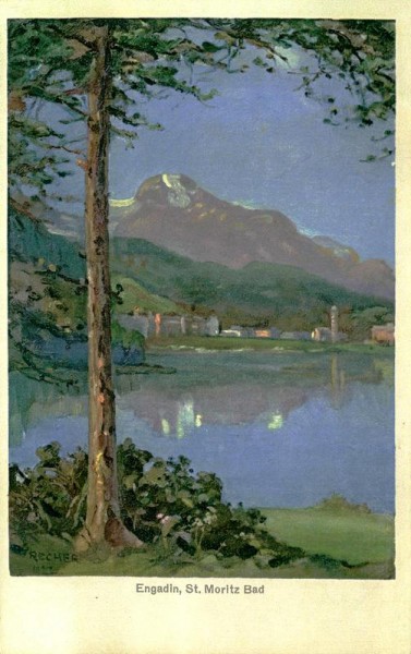 Recher,Engadin, St. Moritz Bad Vorderseite
