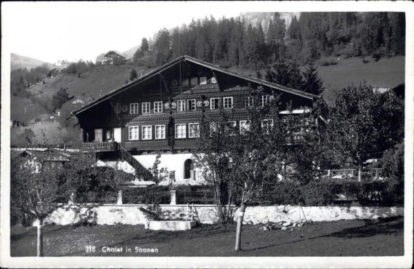 Chalet in Saanen Vorderseite