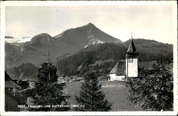 Lauenen und Spitzhorn (2807 m) Vorderseite