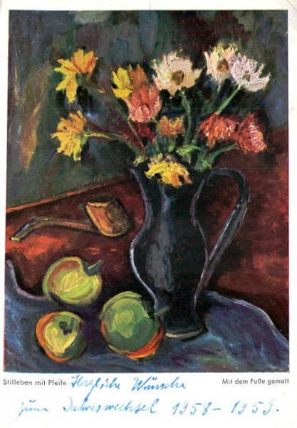 Stilleben mit Pfeife Vorderseite