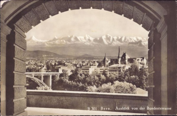 Bern - Ausblick von der Bundesterrasse