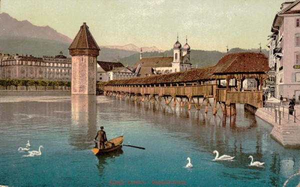 Luzern - Kappelbrücke Vorderseite