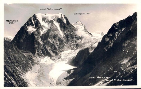 Arolla, Le Mont Collon Vorderseite