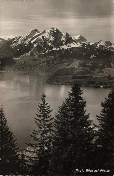 Rigi. Blick auf Pilatus Vorderseite