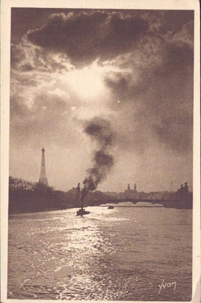 Clair de lune sur la Seine, Paris