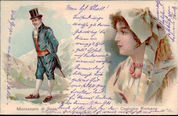 Montanaro di Susa, Costume Romano Vorderseite