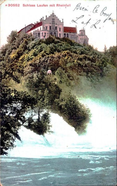 Schloss Laufen mit Rheinfall Vorderseite