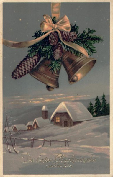 Neujahrsglückswünsche Vorderseite