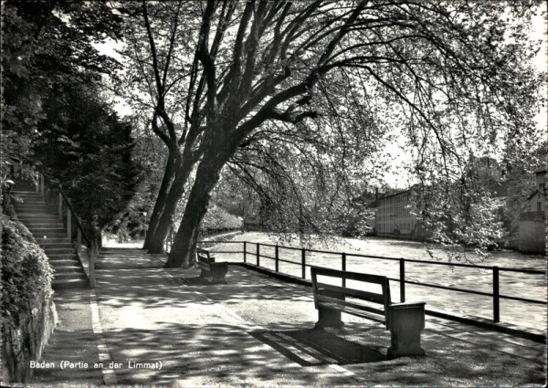 Baden. (Partie an der Limmat Vorderseite