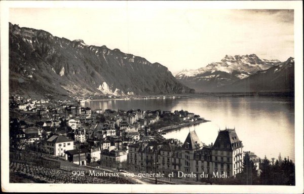 Montreux vue générale et Dents du Midi Vorderseite