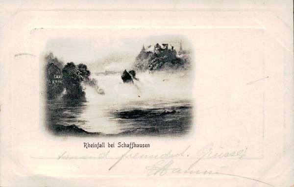 Rheinfall bei Schaffhausen Vorderseite