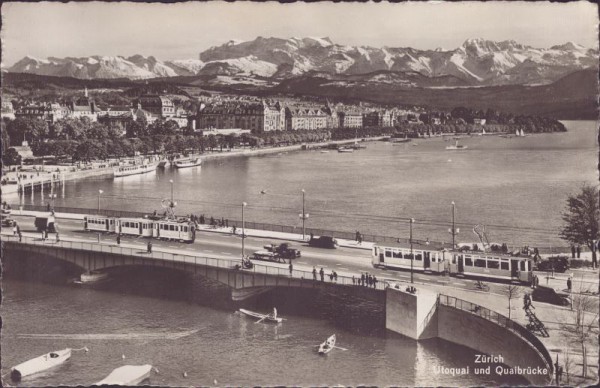 Zürich, Utoquai und Quaibrücke