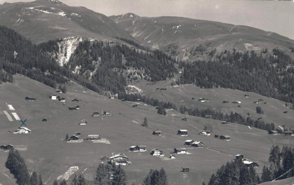 Frauenkirch - Längmatte gegen Stafelalp u. Körbhorn Vorderseite