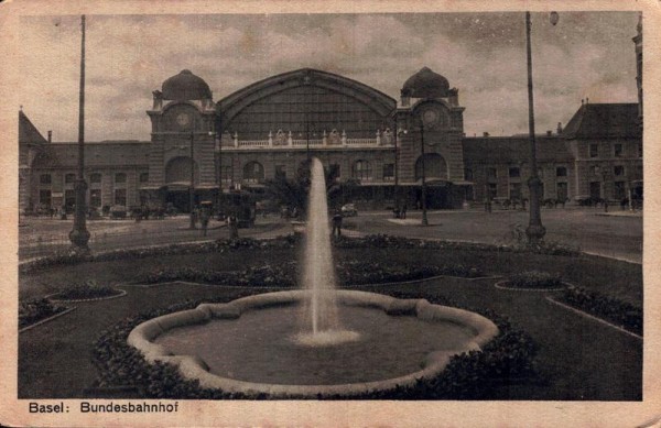 Basel, Bundesbahnhof Vorderseite