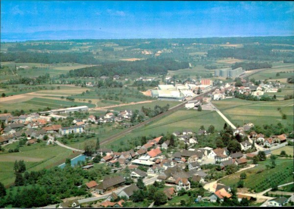 Erlen, Rietdt, Ennetaach,  Flugaufnahme Vorderseite