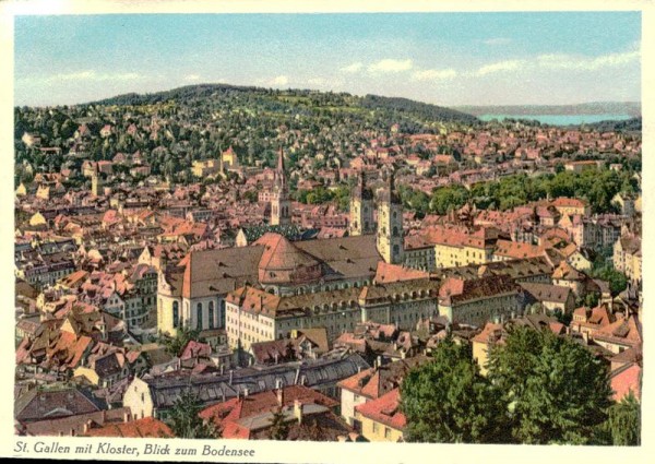 St. Gallen mit Kloster Vorderseite