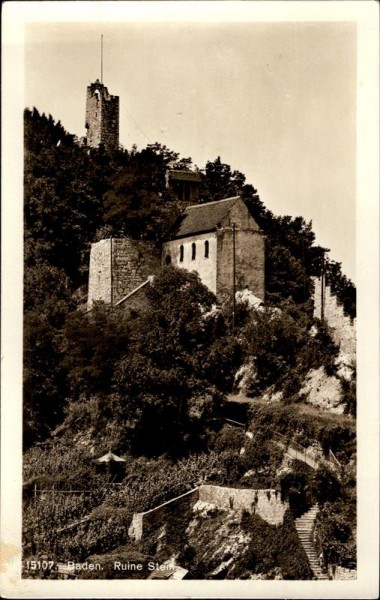 Baden. Ruine Stein. Vorderseite