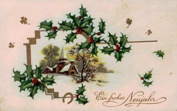 Ein frohes Neujahr Vorderseite