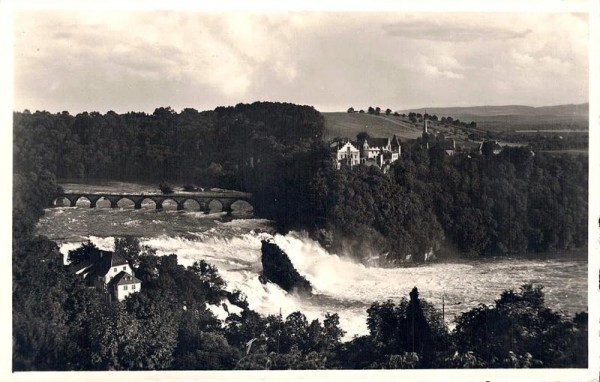 Rheinfall u. Schloss Laufen Vorderseite