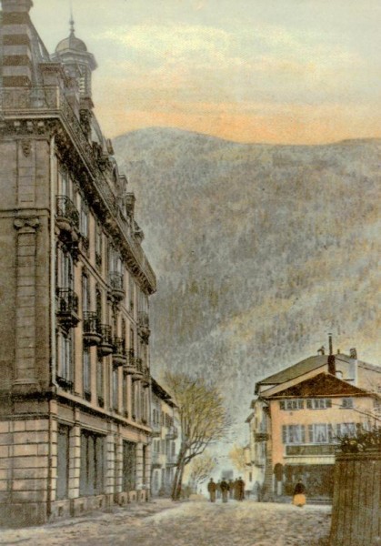 Haus "Zur alten Post" Brig, erbaut anfangs 19. Jhd. Vorderseite