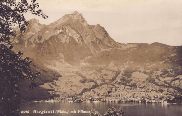 Hergiswil mit Pilatus Vorderseite