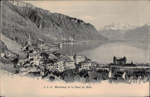 Montreux et la Dent du Midi Vorderseite