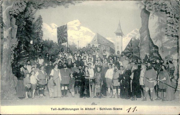 Altdorf, Tell-Aufführungen 1904 Vorderseite