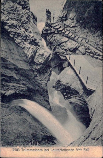 Trümmelbach bei Lauterbrunnen Vorderseite